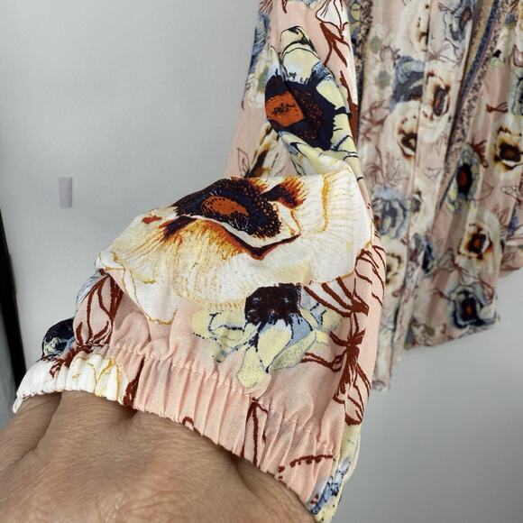 Maurices NEW Floral Cocoon Kimono Size S/M Open - Picture 3 of 11